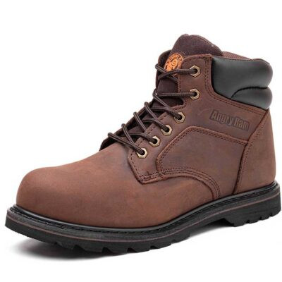 Goodyear Welted safety boots crazy horse