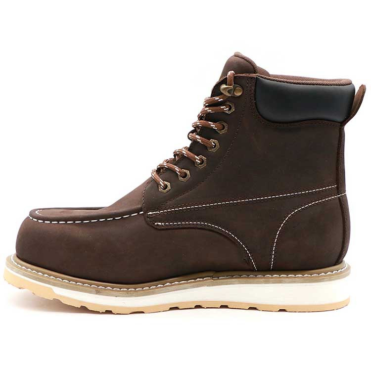 Goodyear welted work footwear leather