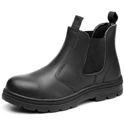 Men Black Safety Boots