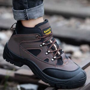 Microfiber Leather Safety Shoes