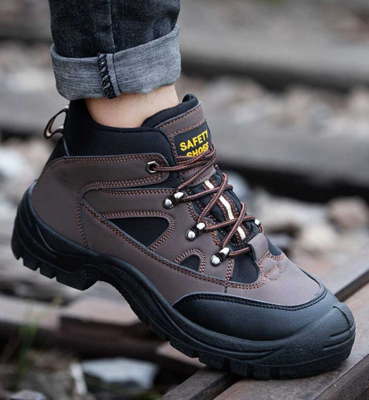 Microfiber Leather Safety Shoes