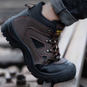 Microfiber Leather Safety Shoes