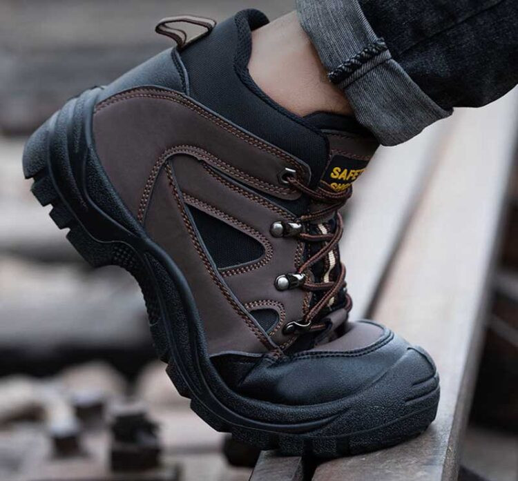 Microfiber Leather Safety Shoes