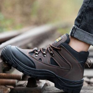 Microfiber Leather Safety Shoes