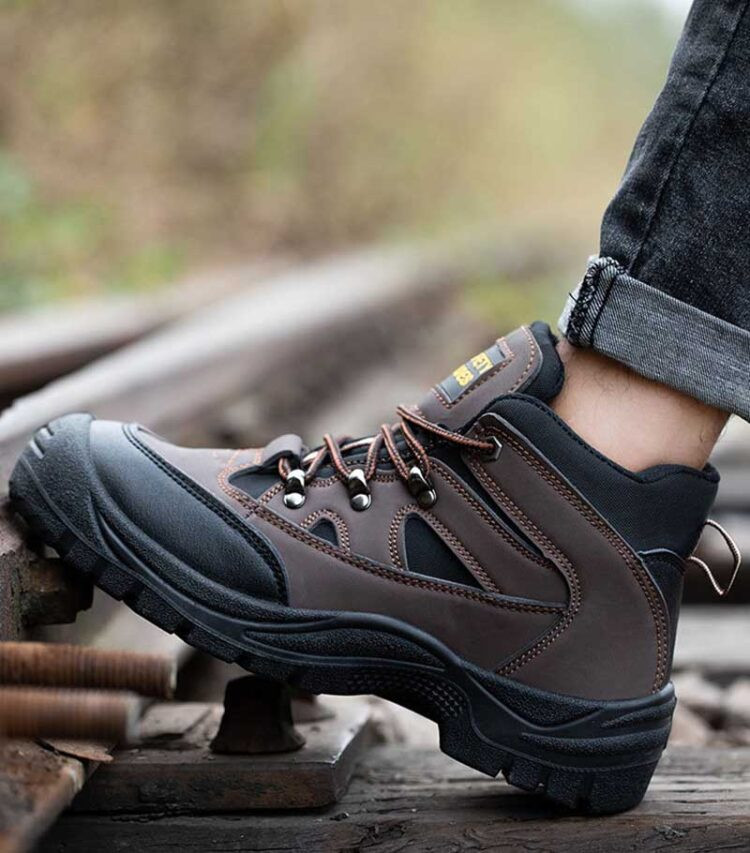 Microfiber Leather Safety Shoes