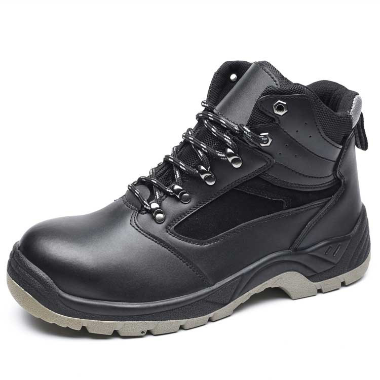 S3 Smooth Leather Worker Shoes with Steel Toe Cap & Steel Midsole Plate