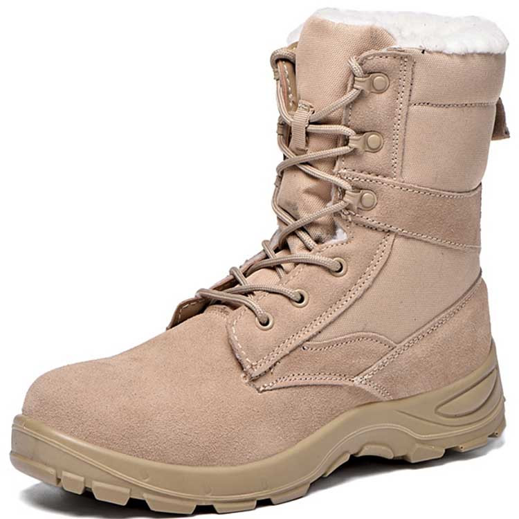 Steel Toe Boots with Fur